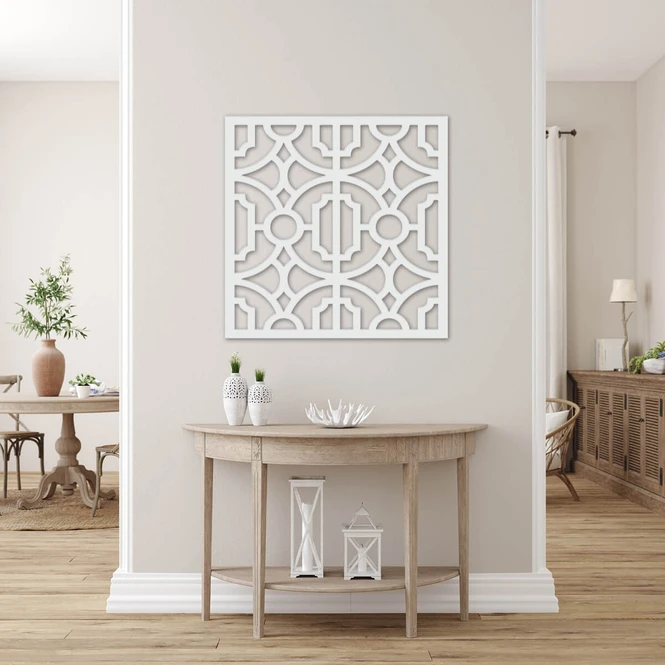 Material: Acrylic, White, 6MM, 34X34 In